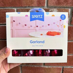 TARGET SPRITZ VALENTINE'S DAY DISCO HEART GARLAND 1CT